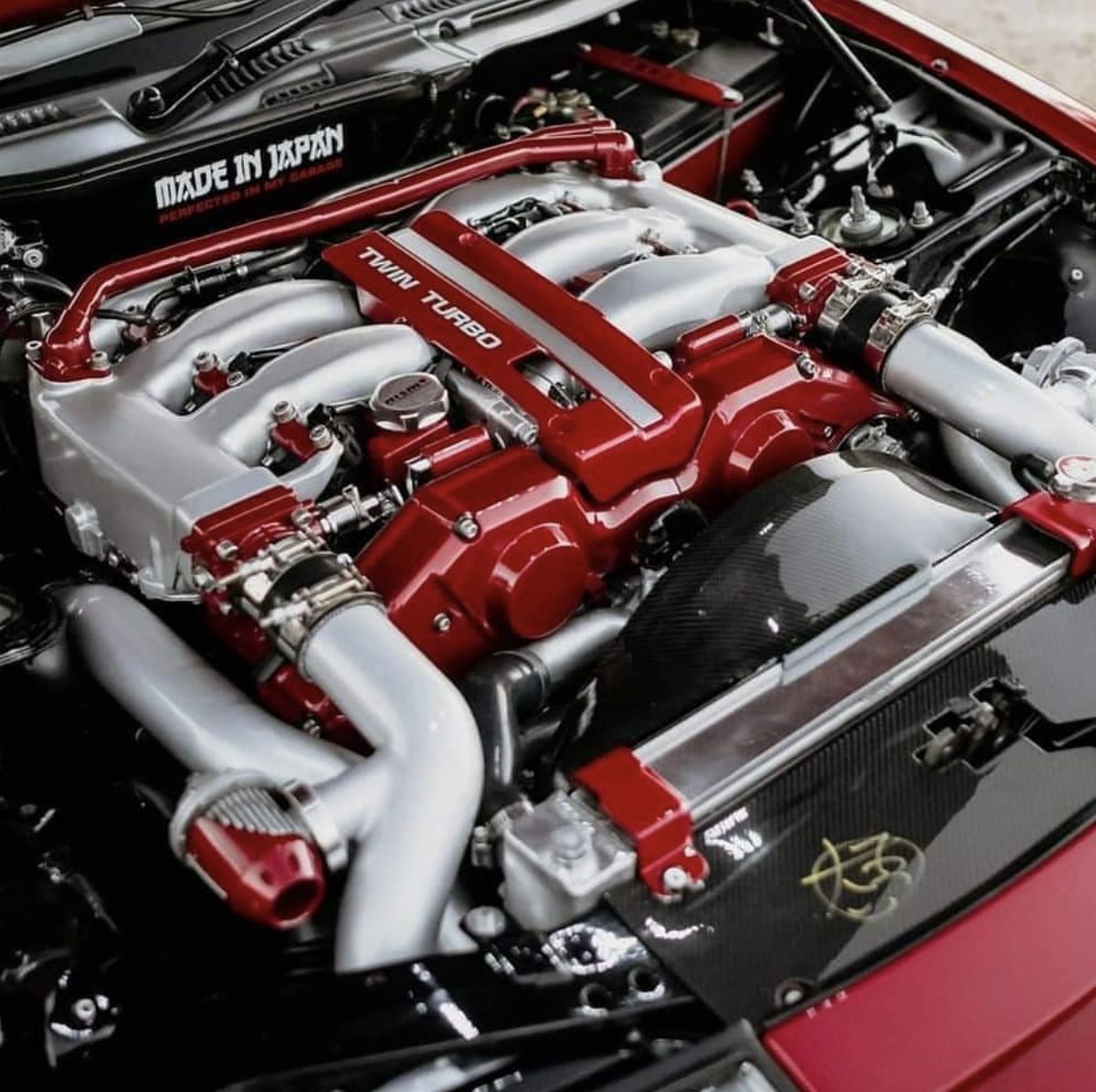 Moteur de voiture de sport